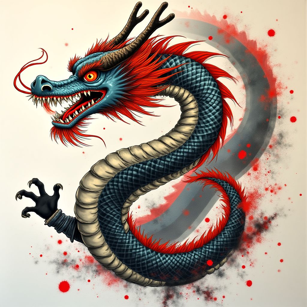 Manga completa dragón japonés