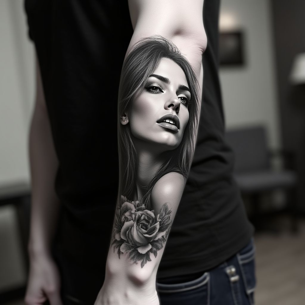 Tatuaje retrato realista